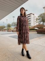 Vestido Estampado Castanho - Image 5