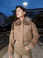 CASACO GOLA EFEITO PÊLO