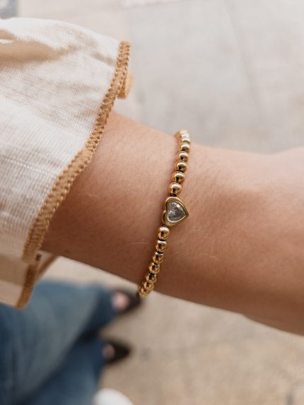 PULSEIRA CORAÇÃO AÇO INOX.