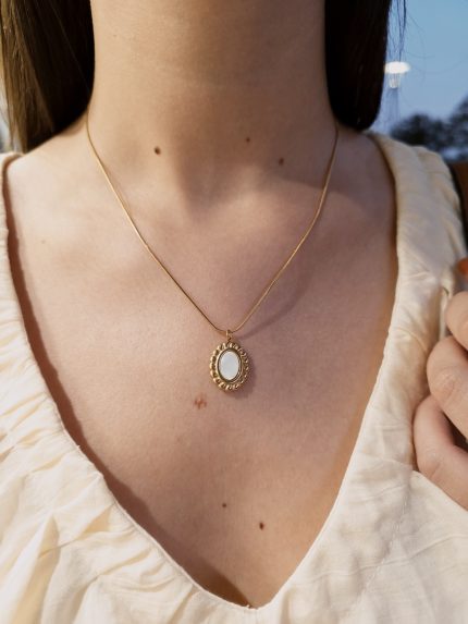 COLAR PINGENTE AÇO INOX.