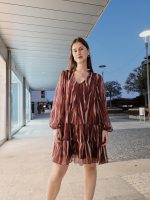 VESTIDO BORDÔ SOLTO