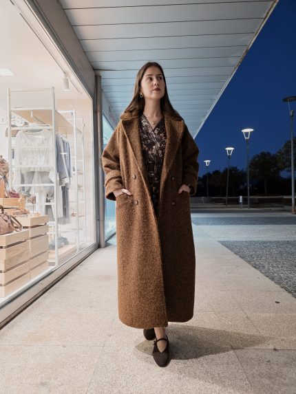 CASACO OVERSIZE CASTANHO