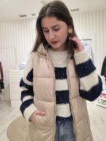 COLETE BEGE COM CAPUZ - Image 4