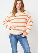 Camisola Riscas Laranja