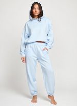 Calça Com Punho Azul