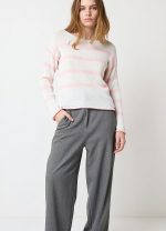 Camisola Riscas Rosa