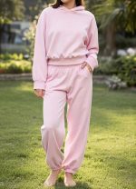 Calça Com Punho Rosa