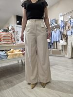 Calça Perna Larga Bege - Image 3