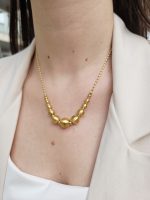 Colar Contas Dourado Aço Inox - Image 2