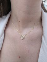 Colar Trevo Dourada Aço Inox. - Image 3