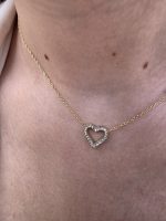 Colar Coração Brilho Aço Inox. - Image 3