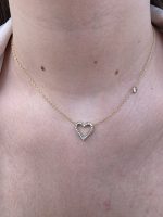 Colar Coração Brilho Aço Inox. - Image 4