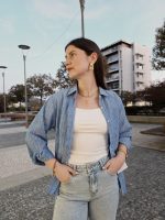 Camisa Azul Com Pormenor Brilhante - Image 2