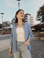 Camisa Azul Com Pormenor Brilhante - Image 3