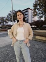 Camisa Bege Com Pormenor Brilhante - Image 2