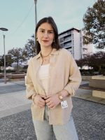 Camisa Bege Com Pormenor Brilhante - Image 3