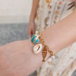 Pulseira Mar Dourada Aço Inoxidável