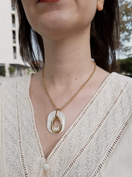Colar Dourado Aço Inoxidável