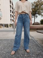 Calça Wide Leg Botão Borboleta