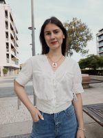 Blusa Abotoada Branca