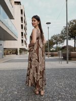 Vestido Oversize Castanho Estampado - Image 2