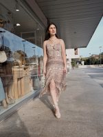Vestido Padrão Castanho - Image 3