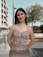 Vestido Padrão Castanho - Image 6
