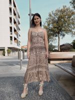 Vestido Padrão Castanho - Image 7