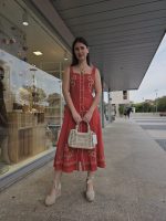 Vestido Bordado Algodão Terracota - Image 4
