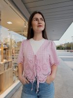 Blusa Rosa Bordado Inglês - Image 3