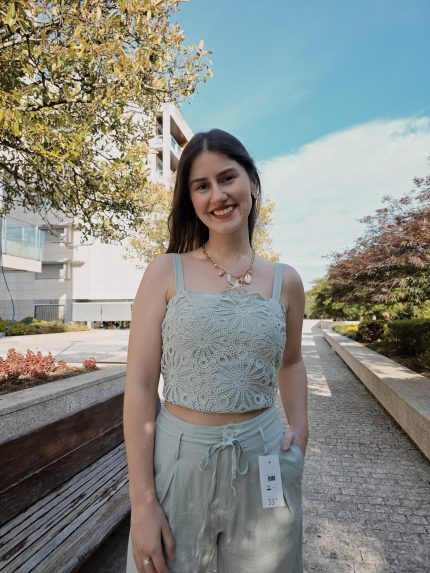 Conjunto Verde Menta Crochê
