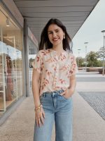 Blusa Fluída Folhas
