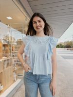 Blusa Azul Bordado - Image 3