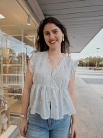Blusa Verde Bordado Coração