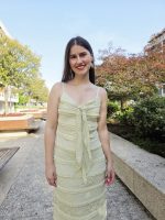 Vestido Verde Midi Com Laço - Image 4