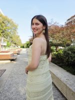 Vestido Verde Midi Com Laço - Image 2