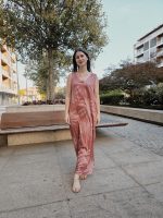 Vestido solto Fluído Estampado Cereja - Image 7