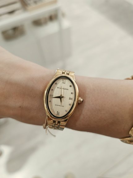 Relógio Dourado Aço Inox