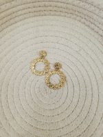 Brinco De Argola Dourado Aço Inox - Image 3