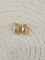 Brinco Semi Argola Dourado Com Brilho Aço Inox - Image 4