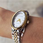 Relógio Analógico Dourado E Prateado Aço Inox