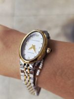 Relógio Analógico Dourado E Prateado Aço Inox