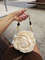 Bolsa de Crochê Bege Manteiga - Image 4