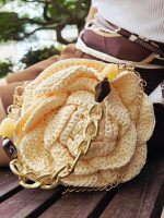 Bolsa de Crochê Bege Manteiga - Image 3