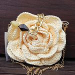 Bolsa de Crochê Bege Manteiga