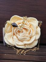 Bolsa de Crochê Bege Manteiga