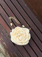 Bolsa de Crochê Bege Manteiga - Image 2