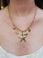 Colar Dourado Estrela Do Mar Aço Inox - Image 3