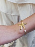 Pulseira Dourada Estrela do Mar Aço Inox - Image 2