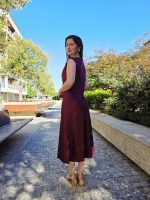 Vestido Beringela Acetinado - Image 4